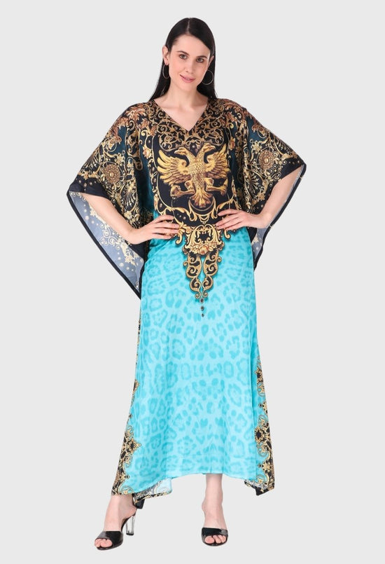 Modistas | Premium Lotus Silk Dress Blue dress Cocktail Dresses Dresses