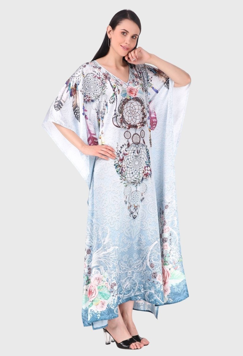 Modistas | Premium Lotus Silk Dress Aqua Blue Dress Cocktail Dresses