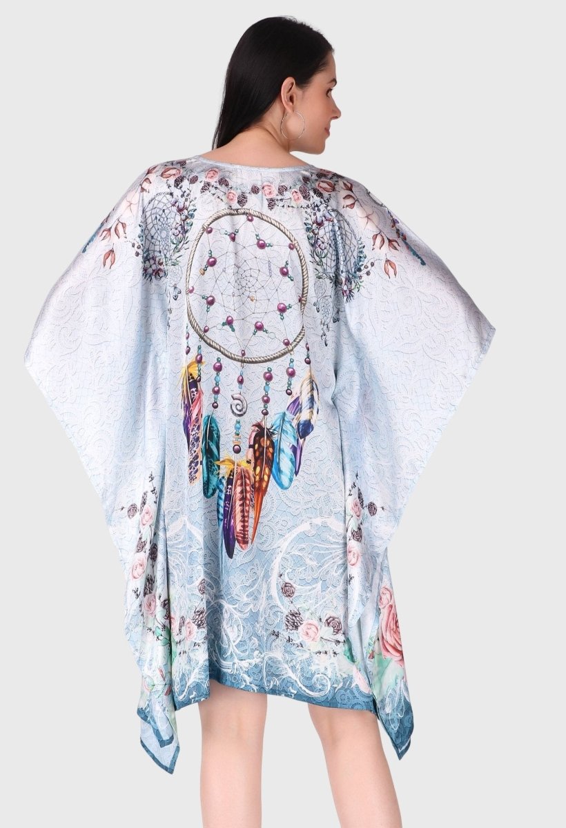 Modistas | Premium Lotus Silk Dress Aqua Blue dress Cocktail Dresses