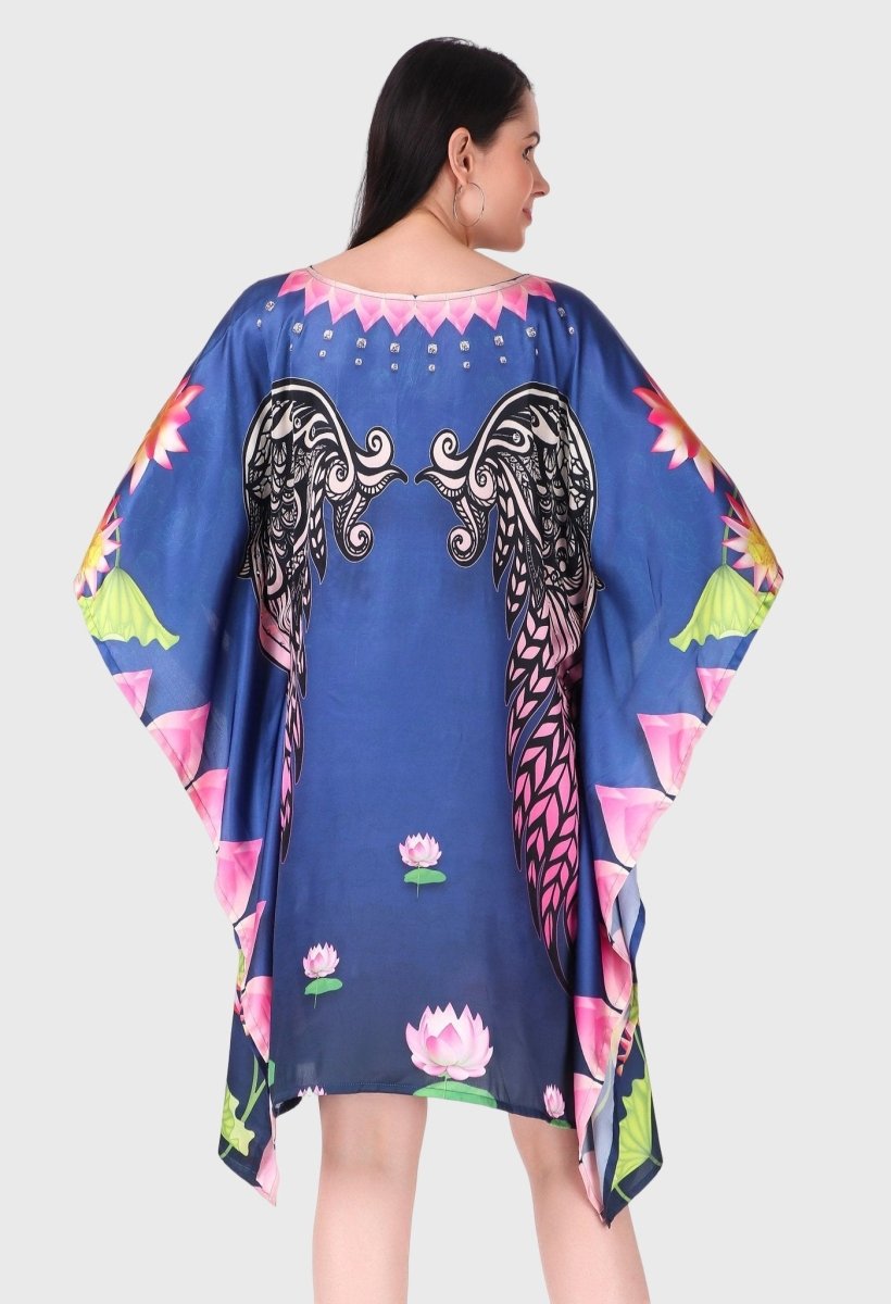 Modistas | Premium Lotus Silk Dress Azure Blue dress Cocktail Dresses