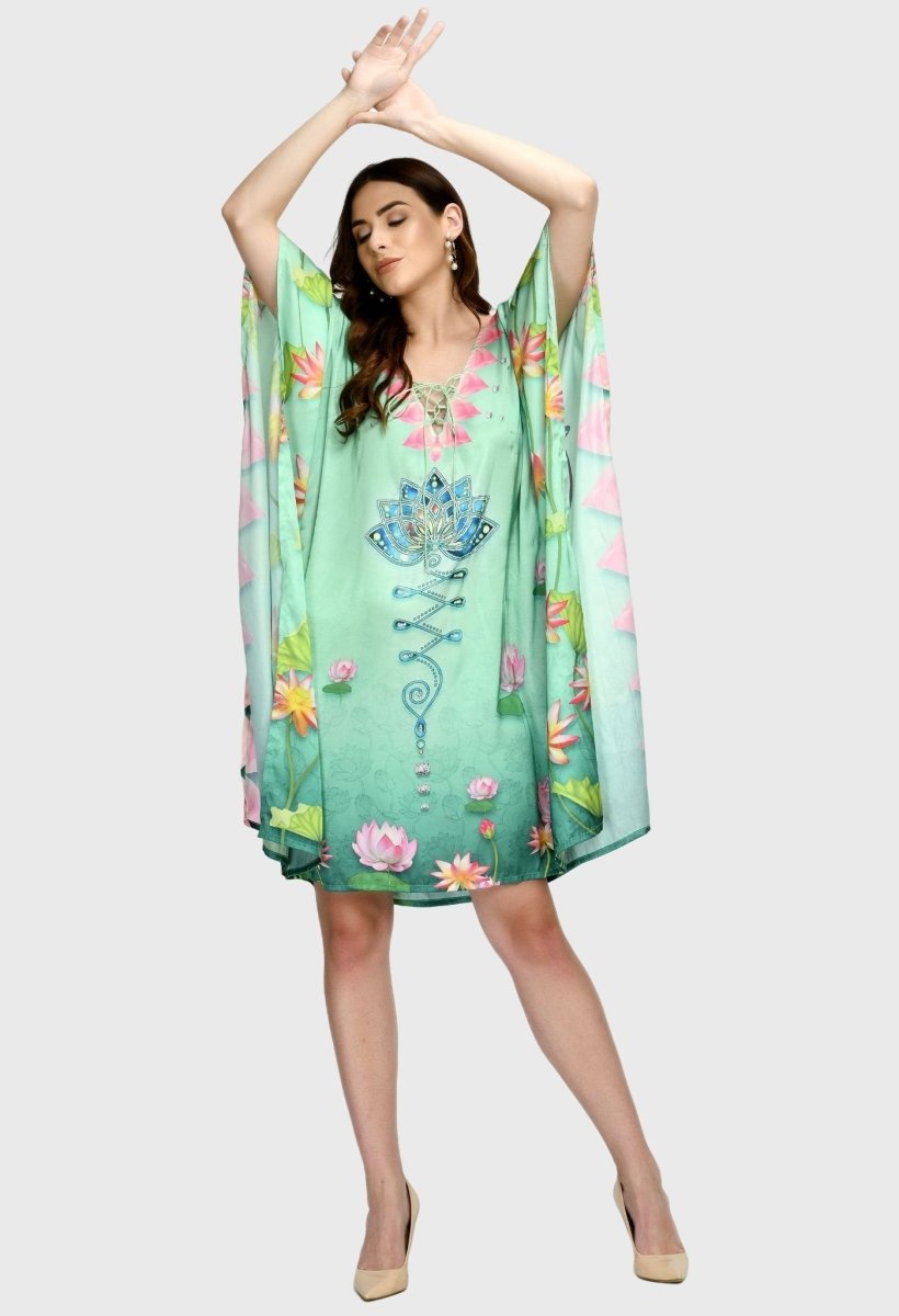 Modistas | Premium Lotus Silk Dress Cocktail Dresses Dresses Emerald