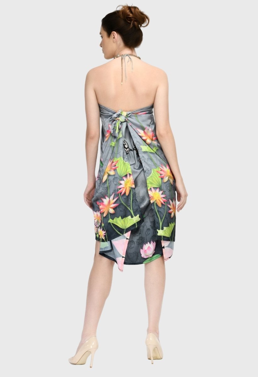 Modistas | Premium Lotus Silk Dress Cocktail Dresses Dresses Evening Dresses