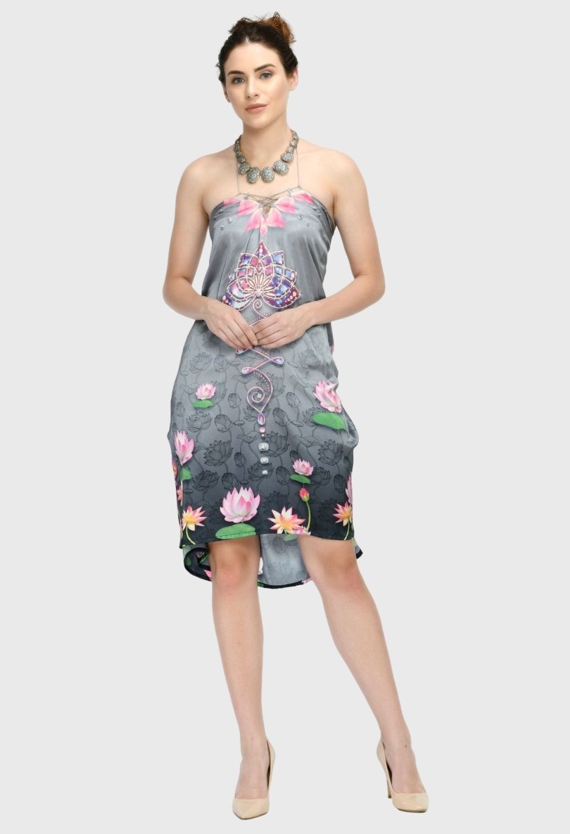 Modistas | Premium Lotus Silk Dress Cocktail Dresses Dresses Evening Dresses